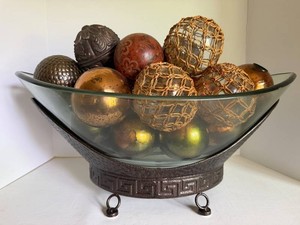 Decorative Glass Bowl With Pier 1 Imports Orbs