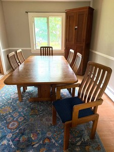 Oak Dining Table With 6 Chairs
