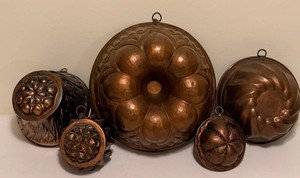 Vintage Copper Mold Wall Decor (Lot of 8)