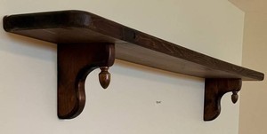 Vintage Wooden Wall Shelf  59 X 9 X 9 in