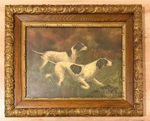 Vintage Framed Sporting Dog Print
