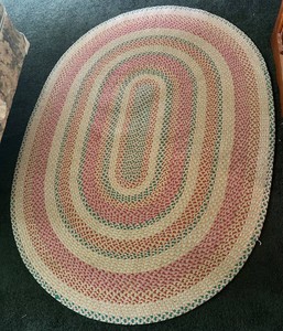 Braided Oval Rug 67 X 50 in