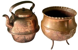Copper Kettle & Pot Mixed Lot