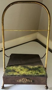 Antique Victorian Photo Album Stand with Drawer