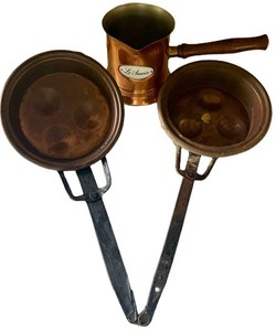 Le Saucier Copper Cookware Set (Lot of 3)