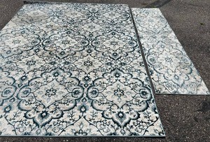 Gertmenian Centenno Medallion Blue Area Rug & Runner (Lot of 2)