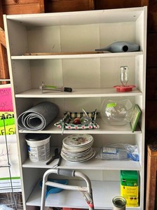 Mixed Household, Garden & Shop Goods - Shelving, Tools, Storage & Decor SEE ALL PHOTOS