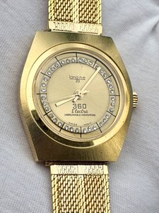Vintage 1970s Longine 213 Electra 360 Swiss Movement Watch in Good Working Condition
