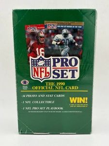 Sealed 1990 Pro Set Football Series 1 Box