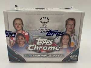 Sealed 2023-24 Topps Chrome UEFA Womens Chamions League Blaster Box