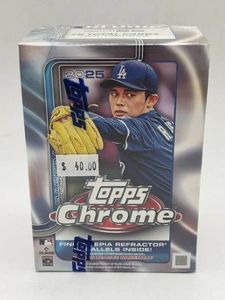 Sealed 2025 Topps Chrome Baseball Blaster Box