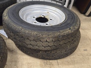 Lot of (2) Trailer Tire with Rim 4.00-10
