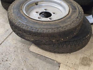 Lot of (2) Trailer Tire with Rim 4.00-10
