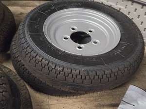 Lot of (2) Trailer Tire with Rim 4.00-10