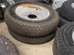 Lot of (2) Trailer Tire with Rim 4.00-10