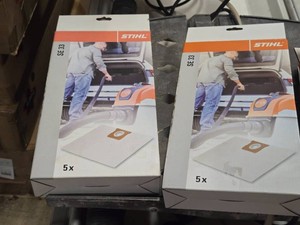 Lot of (2 Boxes) Stihl� SE 33 Vacuum Bags 5-count ( 10 total items )
