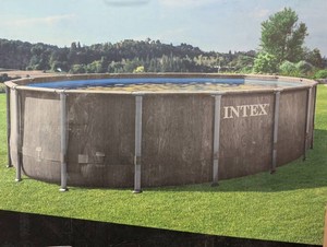 Intex 16ft X 48in Ultra XTR Above Ground Swimming Pool Set with Sand Filter Pump and Ladder