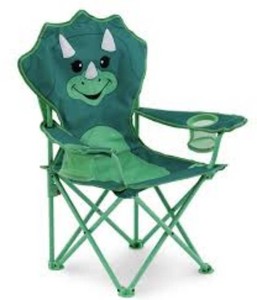 Firefly Outdoor Gear Kids Camping Beach Chair Dinosaur 2 Cup Holders Folds Green