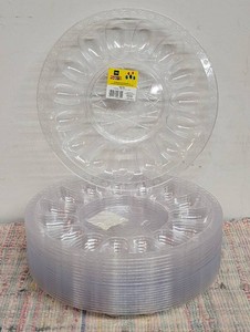 20 Clear Egg Party Trays