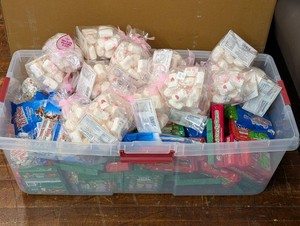 Huge Lot of Assorted Christmas and Valentines Candy