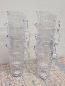 Set of 8  oz Premium Plastic Pitchers
