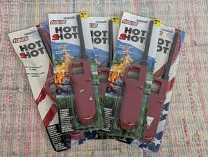 Set of 5 Hot Shot Adjustable Flame Lighters.
