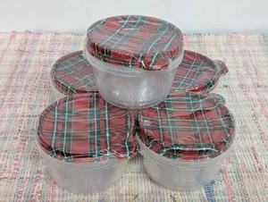 3pk Round Containers with Lid, Set of 5.
