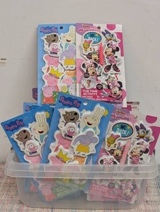 Bulk Lot of Minnie Mouse & Peppa Pig Tub Time Activity Toy Sets