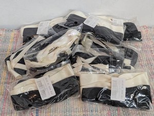 Black and White Clip on Bows