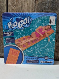 BESTWAY H2O GO BEACH BED LOUNGE Floater, Orange