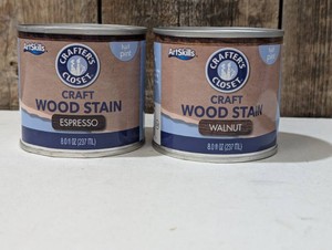2 ArtSkills Crafters Closet Craft Wood Stain, Espresso, Half Pint