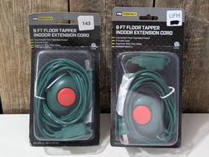 2 Pro Essentials 9Ft Flr Tapper Indoor 3 Outlet Ext Cord