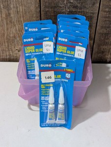Lot of Duro Super Glue 2g Twin Tube Pack