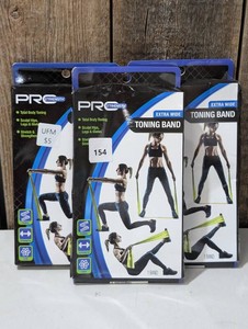 3 Pro Strength Fitness Extra Wide Toning Bands