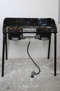 Camp Chef Dual Burner Propane Camp Stove (tested, works)