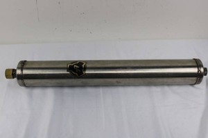 Stainless Steel Cylindrical Tank With Brass Fittings