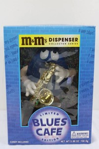 M&Ms Dispenser Collector Series Blues Cafe Edition Candy Included