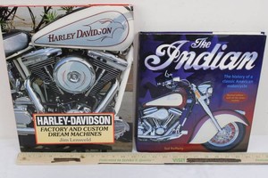 Harley-Davidson & Indian Motorcycle Books (14 and 12 tall)