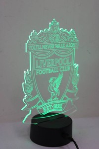 Liverpool Football Club LED Acrylic Lamp With USB Cable