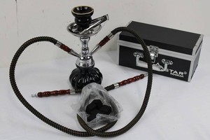 Star Hookah Water Pipe Set With Case & Charcoal