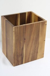 Wooden Wastebasket 7 x 8 x 10