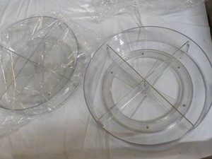 2 pack Plastic Lazy Susans 11 Diam...