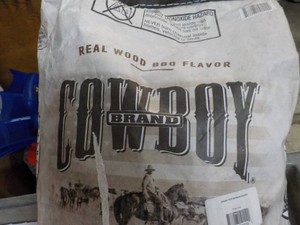 Bag Hardwood Briquests - bag is dam...