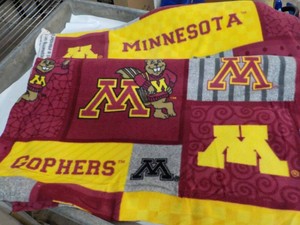 2 yards Mn. Gophers Fleece Material...