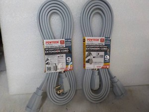 2 Appliance 9 ft Extension Cords...