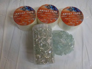 Artist Tape and Accent Stones...