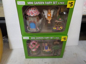 2 Mini Garden Fairy Sets...