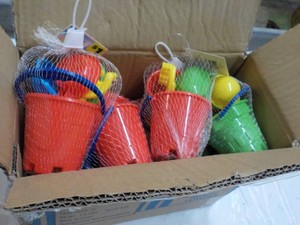Box of Mini Beach Buckets...