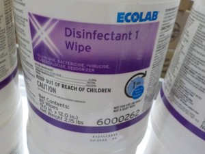 6 Ecolab Disinfectant Wipes...