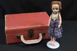 Vintage 1950s Vinyl Doll With Case (Lot of 2)